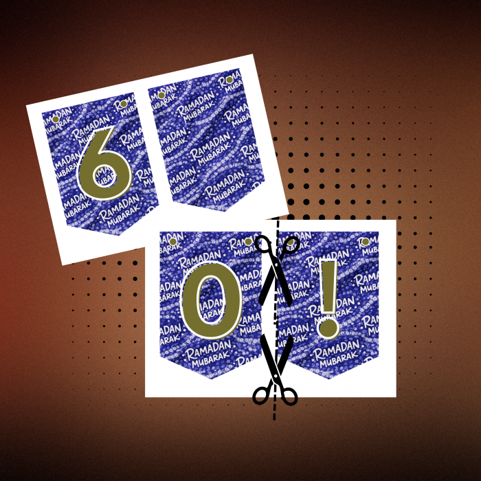 African Adire Ramadan decoration "RAMADAN MUBARAK" Bunting {Digital Product}